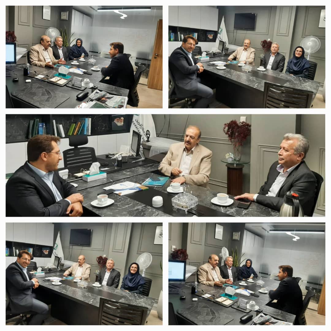 دیدار و گفت و گوی خسرو رفیعی رئیس انجمن روابط عمومی ایران با آقای حسینی مدیر روابط عمومی بانک کارآفرین