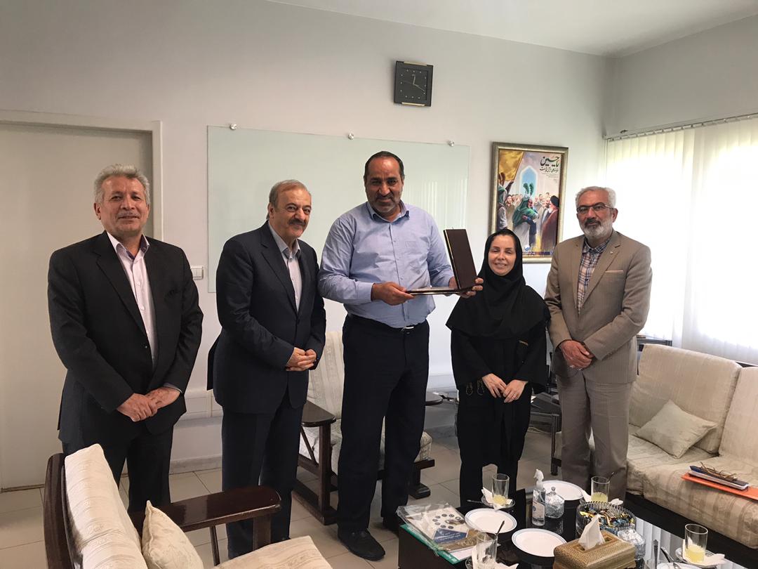 دیدار رفیعی رئیس انجمن روابط عمومی ایران با مهندس بختیاری مدیر عامل شرکت آب و فاضلاب استان تهران