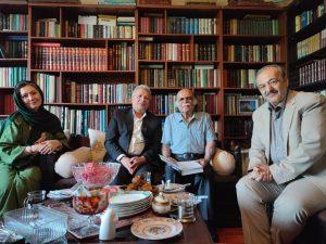 دیدار اعضای انجمن روابط عمومی ایران از استاد میر جلال الدینی کزازی